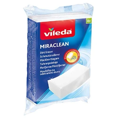 Afbeelding van Vileda Miraclean Vuilgum, optimaal voor het losmaken van vuil op harde oppervlakken (1 x 4 stuks)
