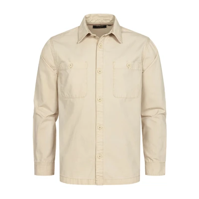 Afbeelding van Indicode Jeans Langarm Overhemd, Heren, Maat: Small, Fog