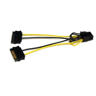 Afbeelding van StarTech.com 15cm SATA Voeding naar 8 pins PCI Express Videokaart Verloopkabel