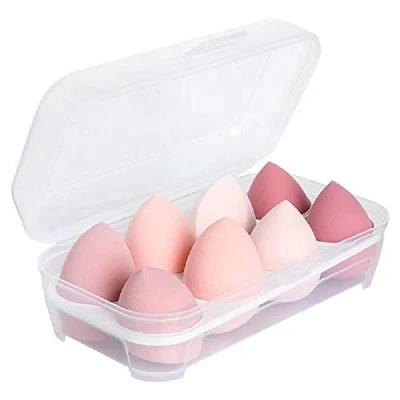 Afbeelding van Moguxb make upsponzen, 8 stuks, roze foundation, spons, voor up, blender, mengspons crème, lotion en poeder