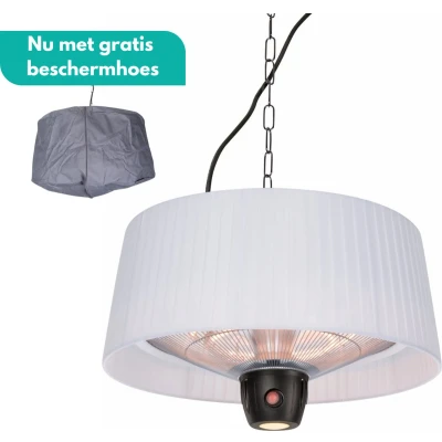 Afbeelding van Sunred COMBIDEAL Heater &amp; Hoes Artix Bright lijn Wit Hangend model Terrasverwarmer