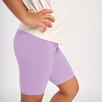 Afbeelding van Merry Style MS MS10 132 LE Meisjes Leggings Sport Vrijetijdsbroek Kort Viscose Sporbroek Yogabroek Lichtviolet 146