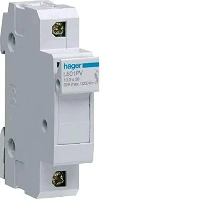 Afbeelding van Hager L501PV Houder voor cilindrische zekering 10x38mm