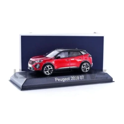 Afbeelding van Peugeot 2008 GT 2024 Elixir Rood Model 1/43 Norev