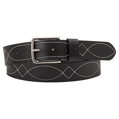 Afbeelding van Levi&#039;s Stitched BELT Unisex Riem, Maat: 115, Regular black