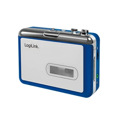 Afbeelding van LogiLink UA0393 Draagbare cassettespeler Blue, Zilver