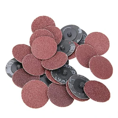 Afbeelding van SENRISE Quick Change Discs, 25 STKS 2 INCH Discs Roll Lock Surface Conditioning Schuurschijf R Type Schijven voor Rotary Tool Schuren en Oppervlak Blending (60 Grits)