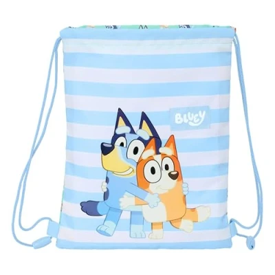 Afbeelding van Rugtas met Koordjes Bluey Sisters Groen 26 x 34 1 cm