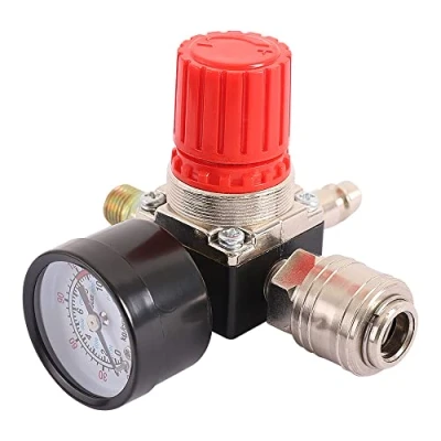 Afbeelding van Drukregelaar van de luchtcompressor 1/4 inch pneumatisch expansieventiel, drukregelventiel met 180psi 12bar aansluiting. 4 gaten