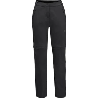 Afbeelding van Jack Wolfskin Glastal Zip Off Pants W Trekkingbroek, Softshell, Zwart, 21 Dames,