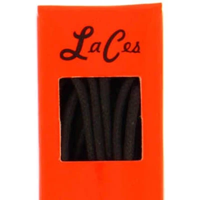 Afbeelding van Luxe dunne goedkope kwaliteit wax veters van LaCes de Belgique Diep Donkerbruin, .90cm