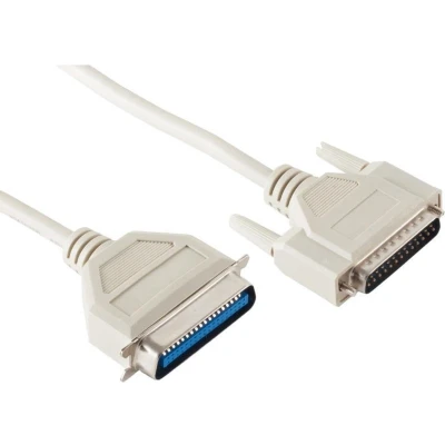 Afbeelding van Parallelle printerkabel 25 pins SUB D 36 Centronics / gegoten connectoren 1,8 meter