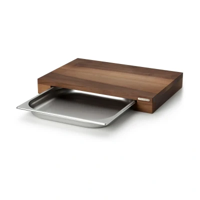 Afbeelding van Continenta Snijplank walnoot met 1 bak 32x48 cm