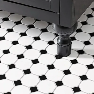 Afbeelding van The Mosaic Factory Paris Octagon White and Black