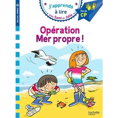 Afbeelding van Sami et Julie CP niveau 3 : Opération mer propre !: Fin de CP,