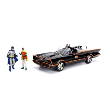Afbeelding van Classic TV Series Batmobile + Die Cast Figures 1:18 Jada Toys