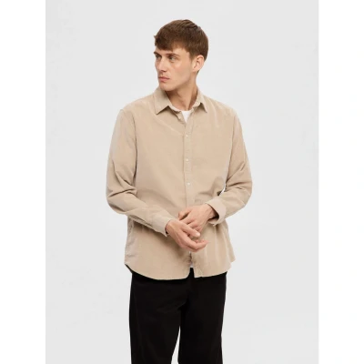 Afbeelding van Selected Homme Slhregowen Overhemd, Heren, Maat: Large, Breen