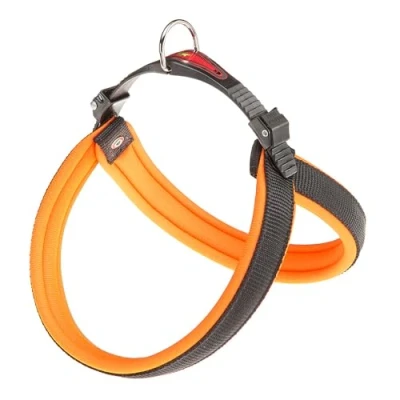 Afbeelding van Ferplast Hondentuigje Agila Nylon/pu Zwart/oranje 50 58 Cm