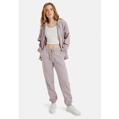 Afbeelding van Roxy Stoked Brushed Hoodie Sweater met rits, Dames, Maat: XS, Purple