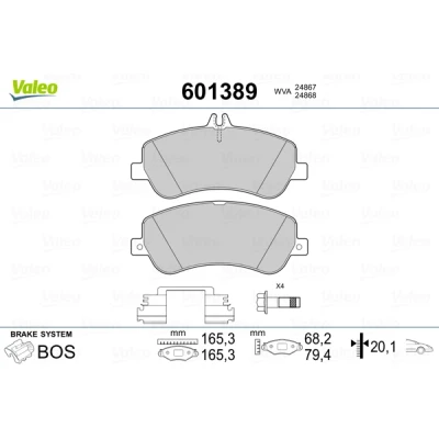 Afbeelding van Valeo Remblokset 601389