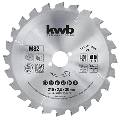 Afbeelding van kwb 588255 Cirkelzaagblad 216 x 30 mm 1 stuk(s)