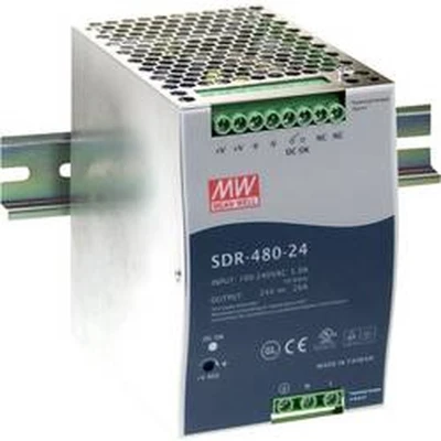 Afbeelding van Mean Well SDR 480 48 DIN rail netvoeding V/DC 10 A W Aantal uitgangen: 1 x Inhoud: stuk(s)
