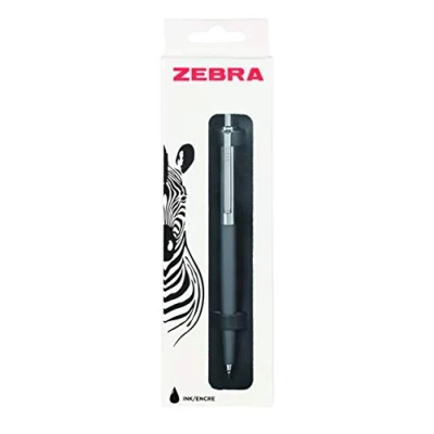 Afbeelding van Zebra Pen 901 zwarte balpen, slanke en stijlvolle biropen, intrekbare betrouwbare pennen, inkt, premium grijze balpennen met presentatieetui fijne punt, 1 stuk grijs