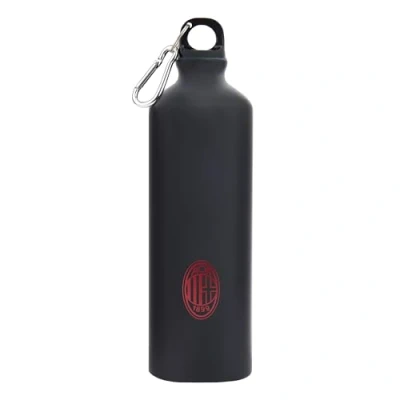 Afbeelding van Ac Milan GIL S.R.L. Drinkfles van aluminium met karabijnhaak Crest Monochrome Red 750 ml voor alle Rossoneri fans Officieel product