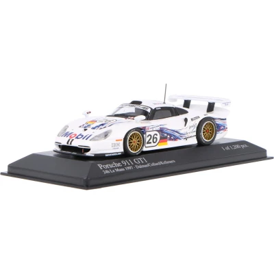 Afbeelding van Porsche 911 GT1 Minichamps Modelauto 1:43 1997 Yannick Dalmas / Emmanuel Collard Ralf Kelleners