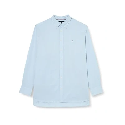 Afbeelding van Tommy Hilfiger CORE FLEX Poplin Overhemd, Heren, Maat: XXL, Calm blue