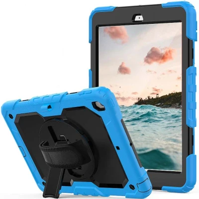 Afbeelding van Casecentive handstrap Pro Hardcase with iPad 2017 / 2018 blauw