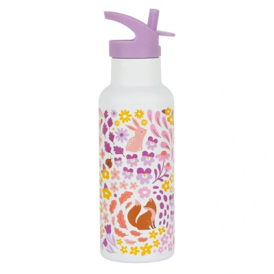 Afbeelding van A little lovely company rvs drinkfles bloementuin 500 ml
