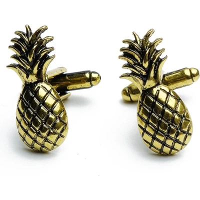 Afbeelding van Manchetknopen Ananas Pineapple Goud