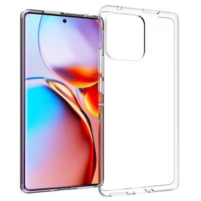 Afbeelding van Motorola Edge 40 Pro Hoesje Siliconen en TPU (zacht) Accezz Softcase/Backcover Transparant Telefoonhoesje