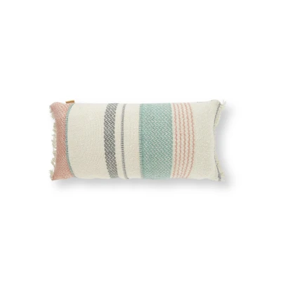 Afbeelding van Malagoon Boucle sierkussen 37 x 70 cm Gebroken wit