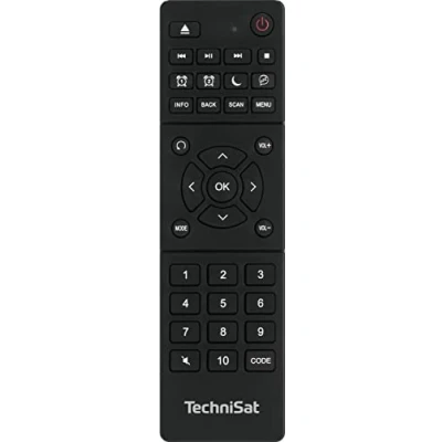 Afbeelding van TechniSat TECHNICONTROL DAB+ leerbare universele afstandsbediening voor geselecteerde digitale radio&#039;s radio, zwart