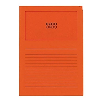 Afbeelding van Elco Ordo Classico Venstermappen Oranje doos van 100