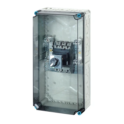 Afbeelding van Hensel vermogensschakelaarkast 250a 3 polig bm3 300x600mm pe nul klem mi 7432