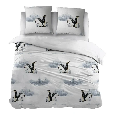 Afbeelding van Snoozing Delores Flanel Dekbedovertrek Eenpersoons 140x200/220 cm Wit