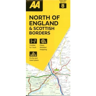 Afbeelding van 08 North of England &amp; Scottish Borders: 1:200000