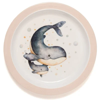 Afbeelding van Petit Monkey melamine bord Whale