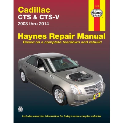 Afbeelding van Haynes Cadillac CTS &amp; V 2003 Thru 2014 Automotive Repair Manual