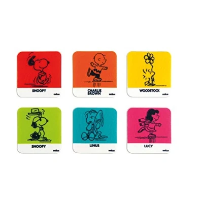Afbeelding van Excelsa Peanuts Set van 6 onderzetters, polyester, meerkleurig