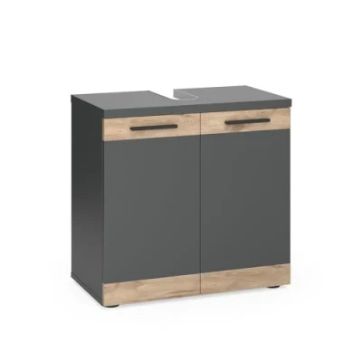 Afbeelding van Vicco Niko Wastafelonderbouw 60 x 59.1 cm Antraciet