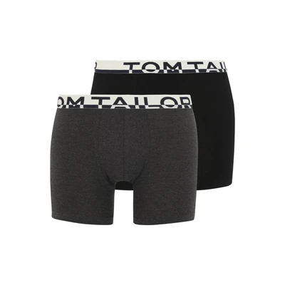 Afbeelding van TOM TAILOR Kentucky Heren Long Boxer 2 Pack Grijs
