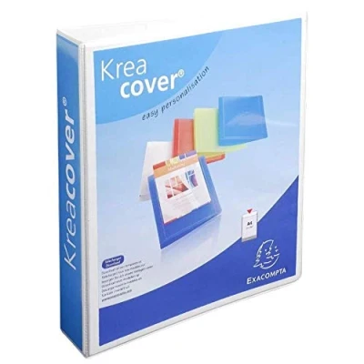 Afbeelding van Ringmap PP Kreacover A4+ 4D R 50mm wit
