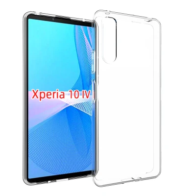 Afbeelding van Sony Xperia 10 IV Hoesje Siliconen en TPU (zacht) Accezz Softcase/Backcover Transparant Telefoonhoesje