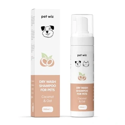 Afbeelding van Droogwasshampoo voor huisdieren Verzachtend en geurverdrijvend, natuurlijke ingrediënten, sneldrogend niet uitspoelen vereist (kokosnoot haver)