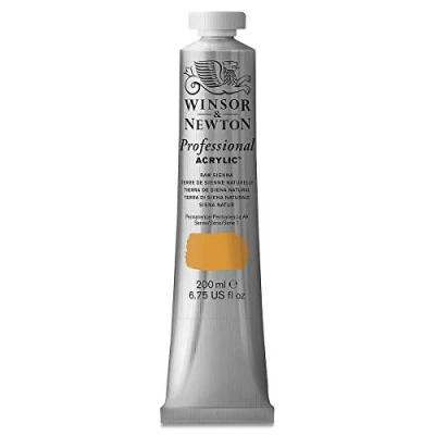 Afbeelding van Winsor &amp; Newton 2337552 Professionele acrylverf, hoge dekking, kunstenaarskwaliteit, lichtecht 200ml Tube, Raw Sienna
