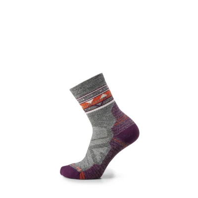 Afbeelding van Sok Smartwool Women Hike Light Cushion Zig Zag Valley Mid Crew Socks Ash Charcoal L